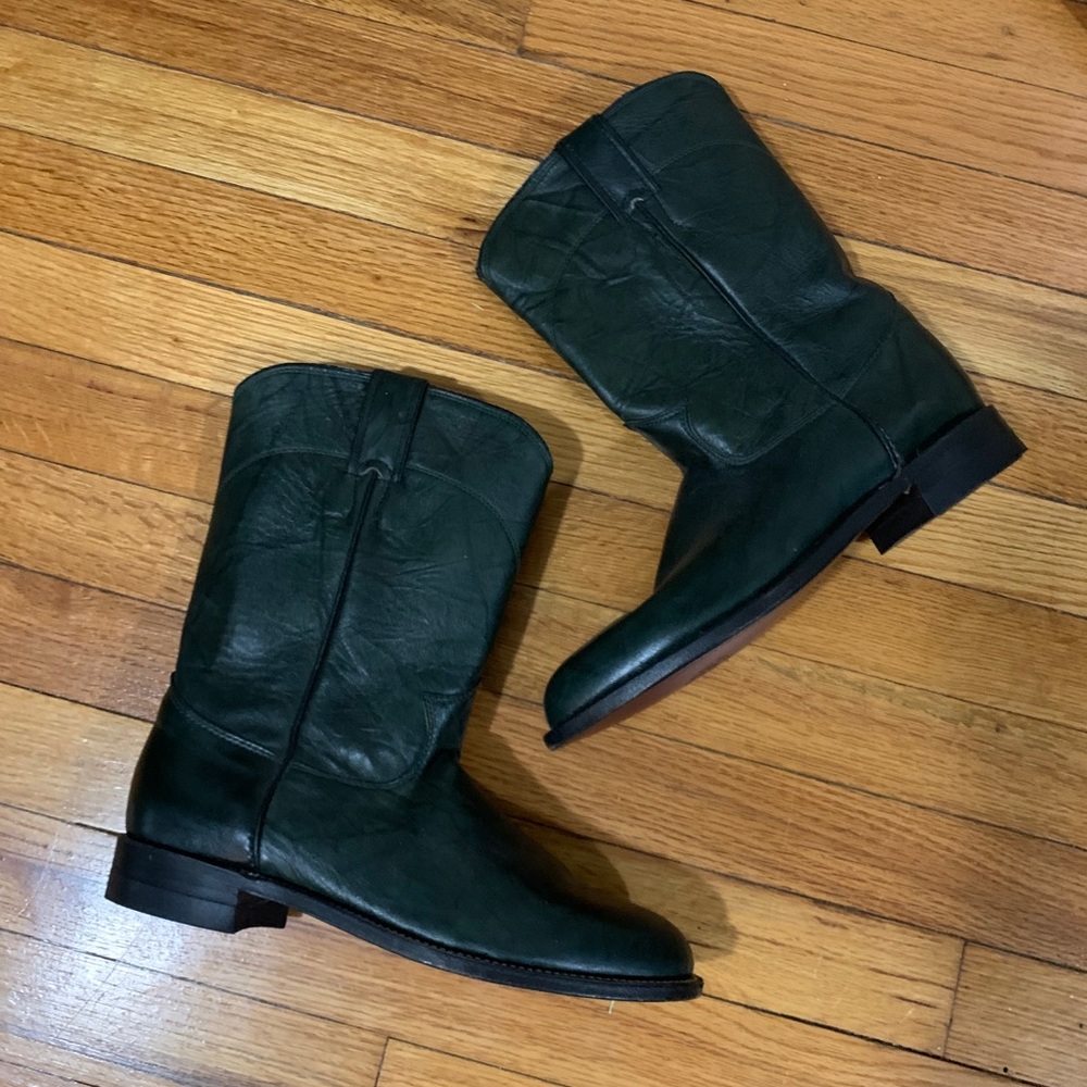 Justin Emerald Green Boots